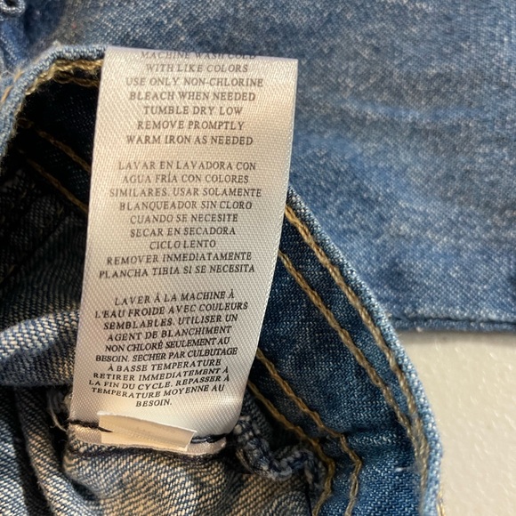 NWT Nanette Lepore 3T Blue Ruffled Jean Jacket for Kids - Picture 5 of 5